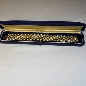 Panther Link 5 Row Bracelet Plaque ORL 20 Microns